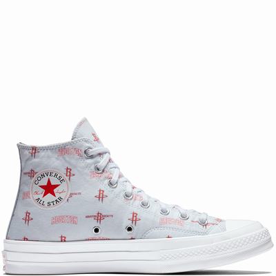 Converse X Nba Chuck 70 Franchise High Tops Mens - Grey/Red Shoes (228IRNTS)
